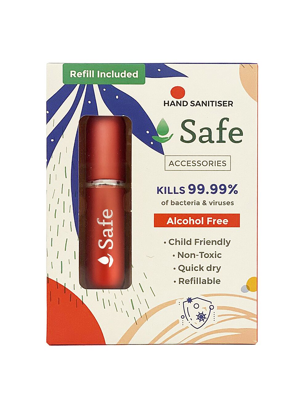 Safe Refillable Sanitiser Bullets Red Safe Refillable Sanitiser Bullets Red
